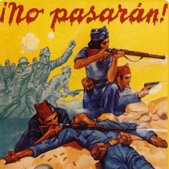 milicianos en la catedral de Sigúenza