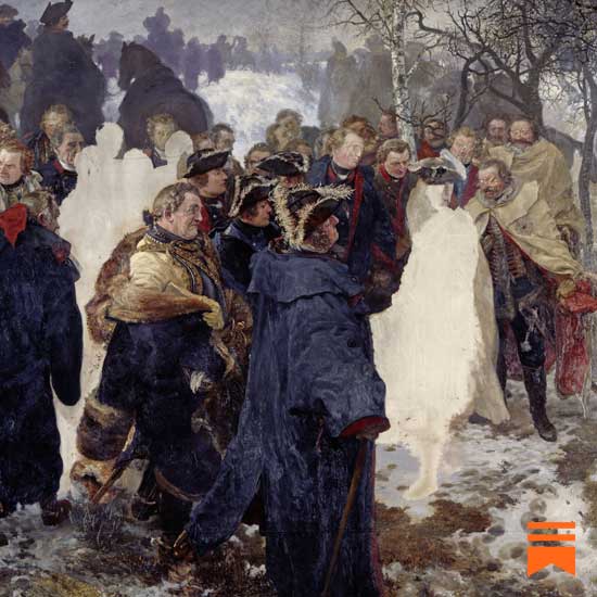 Adolph Menzel - La arenga de Federico el Grande antes de la Batalla de Leuthen