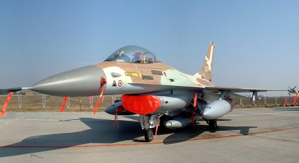 F-16A Netz n.º 243, pilotado por el coronel Ilan Ramon en la Operación Ópera.