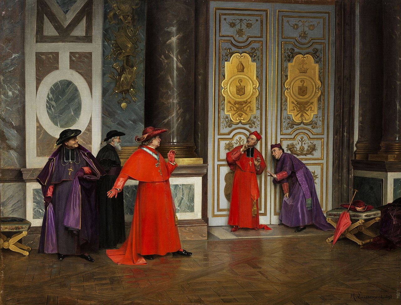 Cardenales en el Vaticano, 1895